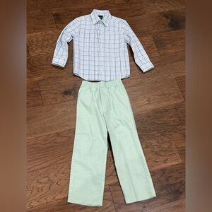 IZOD Suit - Plaid Dress Shirt and Pants Boys Size 5